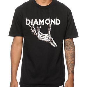 🌙 Diamond Supply black skeleton hand shirt